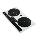 Radio Stereo Worn Peeling Button Repair Kit Decals Stickers For Fiat 500 2011 To 2016 CD Radio Audio Button Repair Stickers