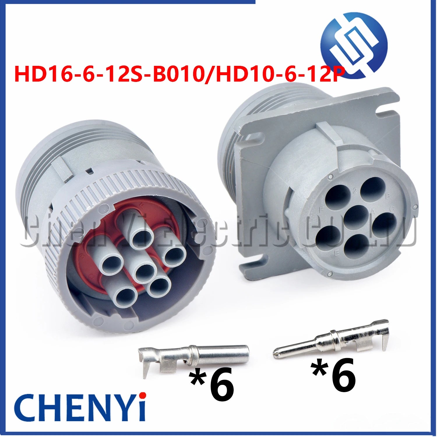 6 Pin 2.5mm series waterproof connector Plug HD16-6-12S-B010 HD10-6-12P HD10-6-12P-L HD10-6-12P-RU HD10-6-12P-AS For DEUTSCH