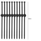 Vehicle Wiring Harness Fixing Cable Tie Push Mount Car Fastener Clip Nylon Zip Tie Wrap Auto Repair Tool Kit Universal 15cm 20cm