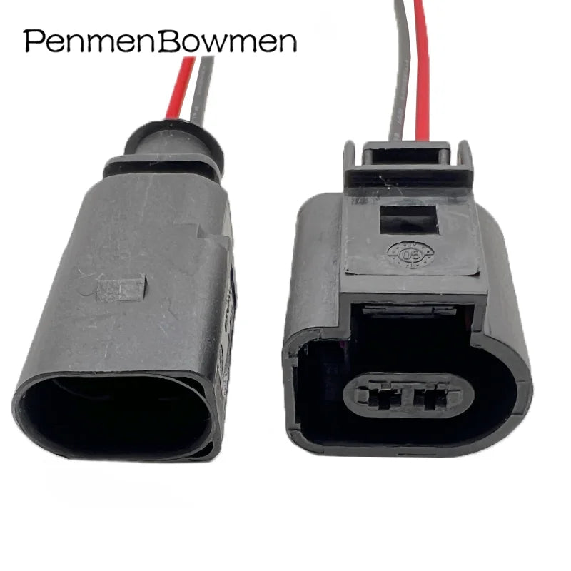 1 Set 2 Pin 1.5mm Auto 1J0973802 Temp Deflation Valve Waterproof Female Male Electrical Connectors Wire Harness Plug 1J0973702