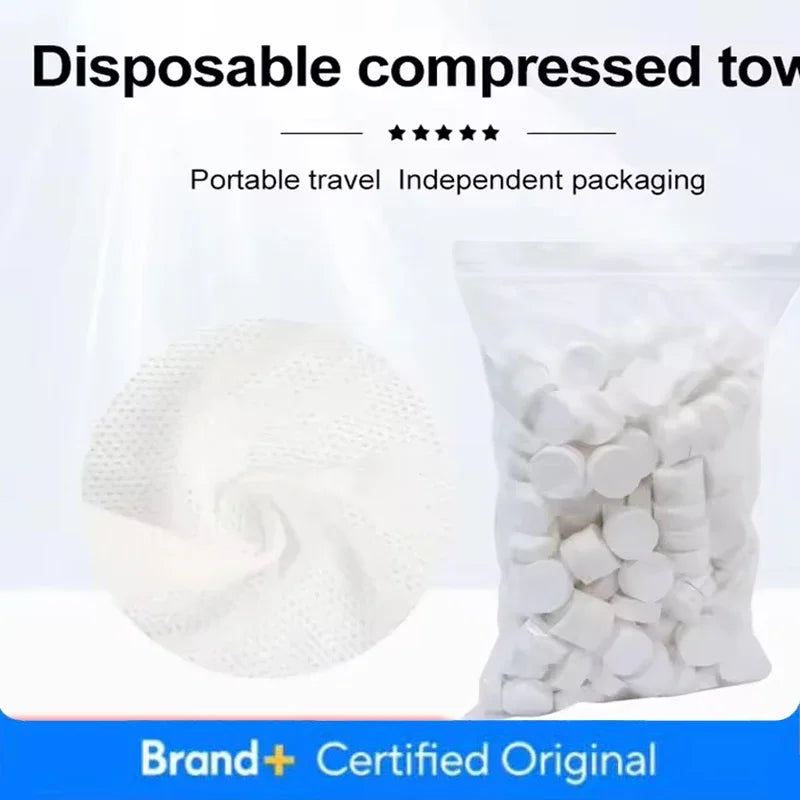Compressed Towel Disposable Coin Face Towel Portable Makeup Cleaning Cloth Outdoor Travel Barbecue Camping Hotel Amagi