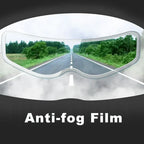 Crystal-Clear Helmet Anti-Fog Film–Nano Rain-Repellent Visor Shield for Day/Night Riding, Zero Distortion, Easy DIY Application