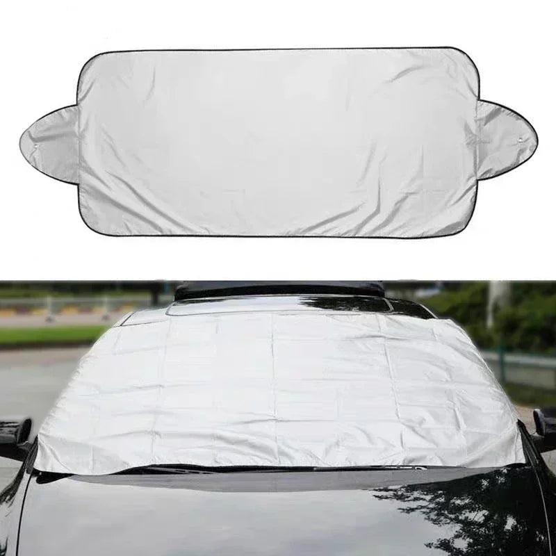 Car Snow Shield - Cotton Material, Foldable Protective Cover, Protection Against Ice, Sun Precipitation, Vehicle Snow Pad Amagi