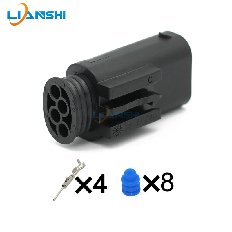 Suitable for BMW taillight 4-hole plug 1-967584-3 967640-1 automotive waterproof male and female connectors turn signals