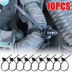1-30pcs Black Nylon Threaded Head Harness Cable Ties Multi-purpose for Most Auto Repairs and Wiring Auto Interior Accessories