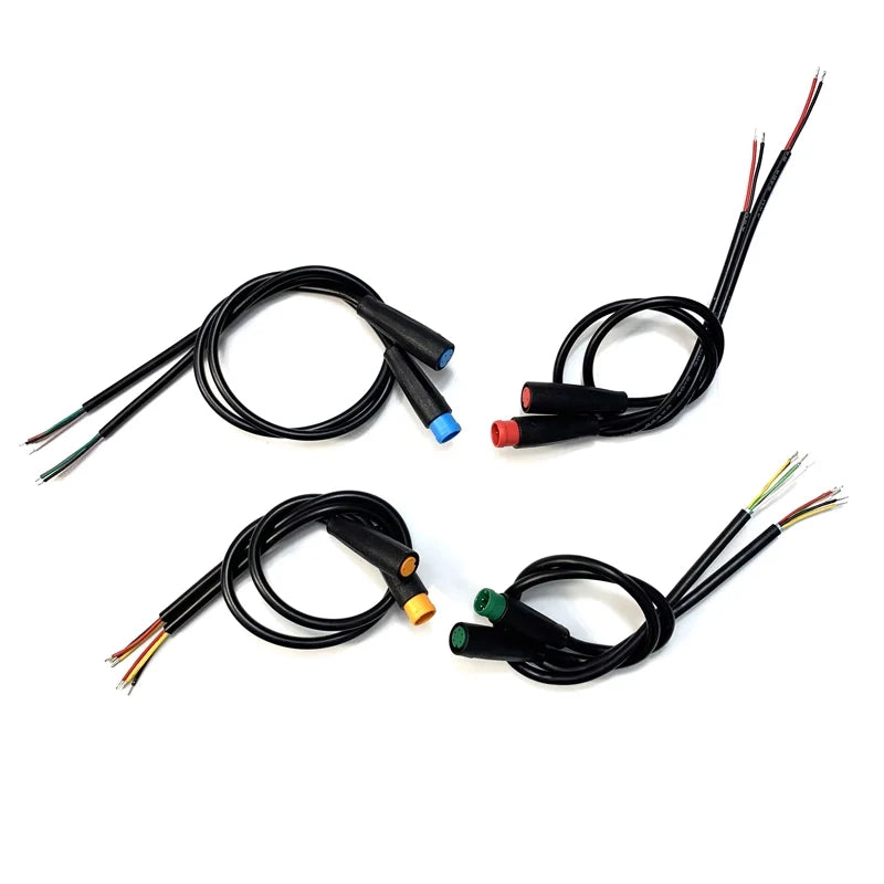 5/20/100 PCS M6 M8 Julet Sensor Waterproof Electric Bicycle Butt Joint Plug Male Female Ebike Display Cable Connector With Wire