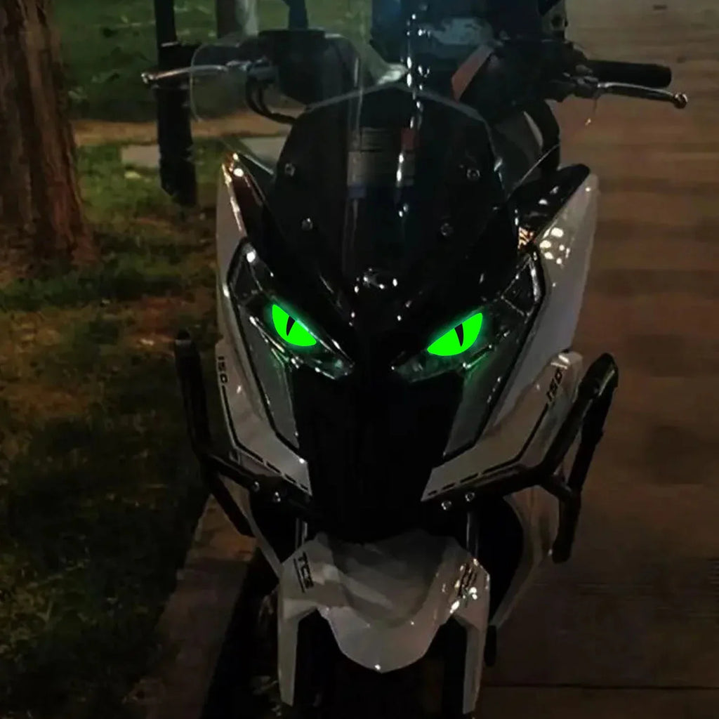 Funny Luminous Sticker Motorcycle Headlight Scooter Stickers for Vespa 300 GTS Accessories PX Sprint Primavera LX 125 50 Special