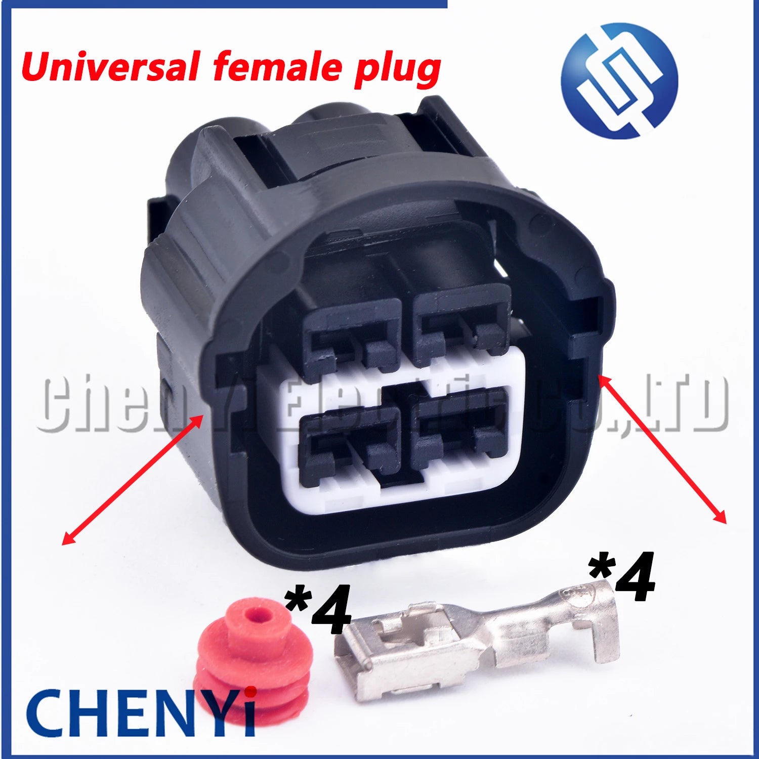 4 Pin Auto connector Water tank air conditioning motor fan Plug 7282-7043-30 7283-7043-30 DJ7041Y-4.8-11/21 For Toyota Suzuki