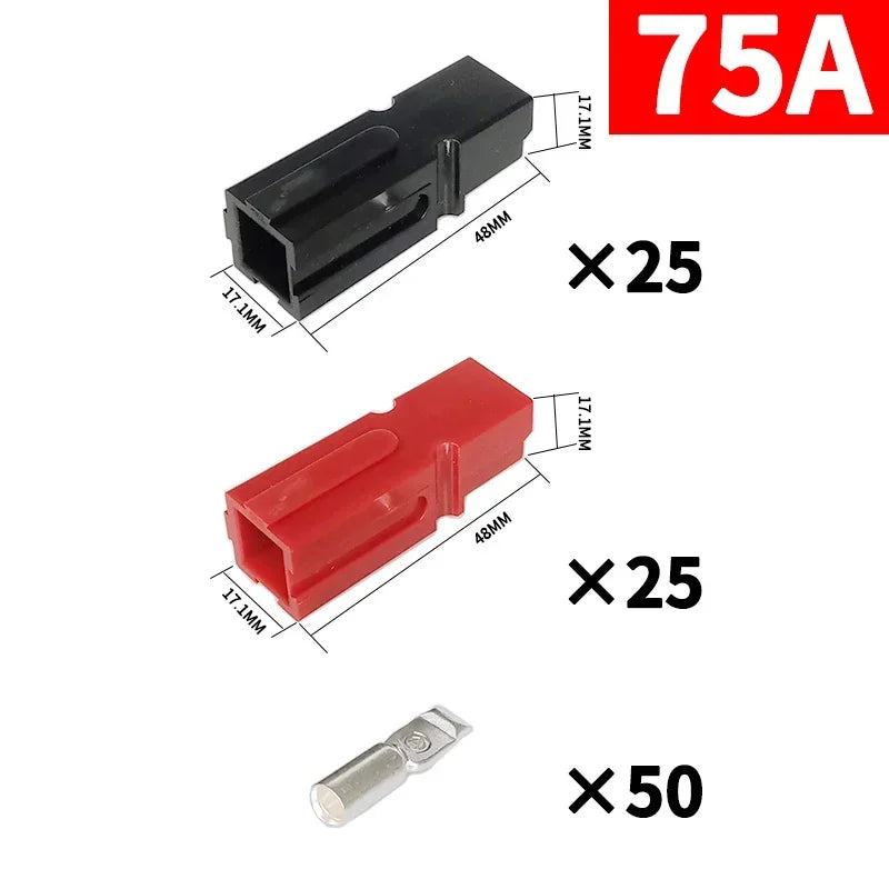 10/50/100/500Pcs  SB30 30A/75A/120A/180A High Current Quick Connect Plug 600V DC for Battery/UPS Power & Solar System
