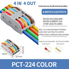 10/1000PCS Mini Fast Wire Connector Universal Wiring Cable Connector Push-in Conductor Terminal PCT-222/224 SPL-42/62 SPL-2/3/1
