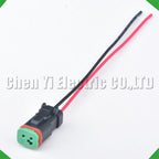 2-Pin Wire Harness Harness Waterproof Connector excavator headlight headlight