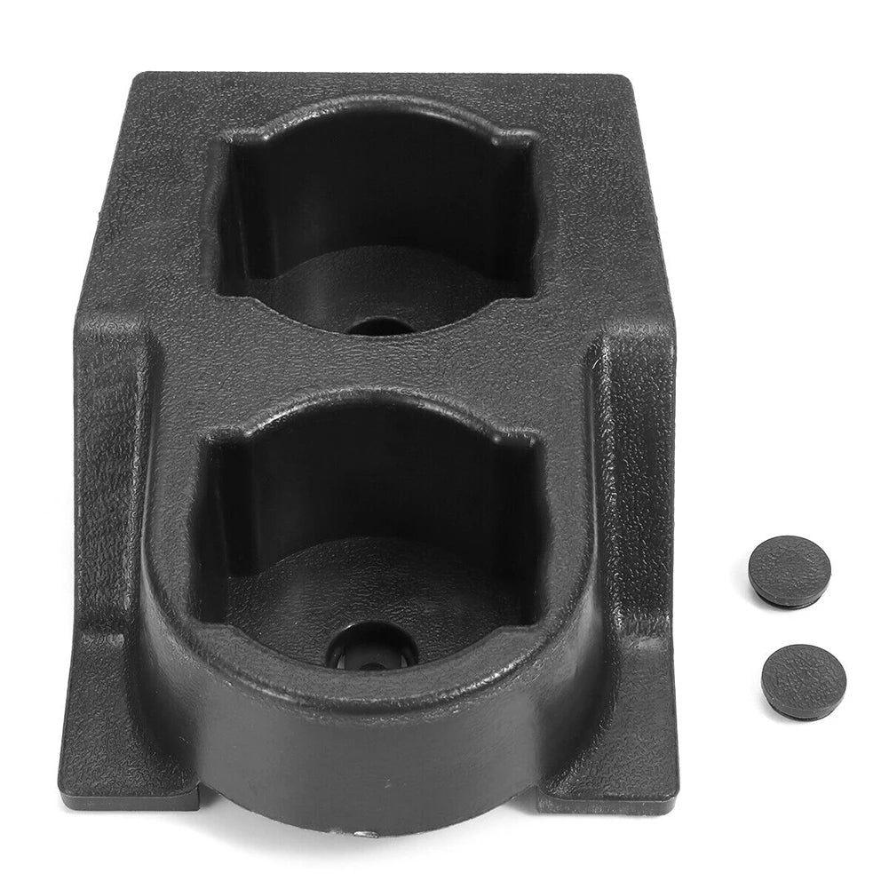 Carbon Fiber Black Car Center Console Water Cup Holder For Nissan GQ Patrol Y60 1989 To 1998 Front Console Dual Cup Holder