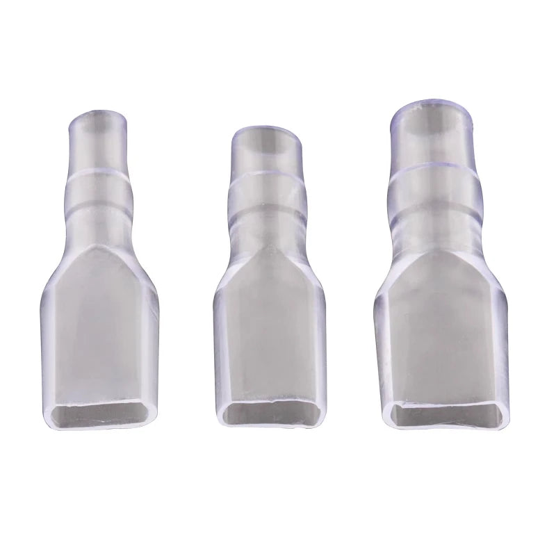 100pcs 6.3 spring single wire Double wire large hole PVC insulating sheath 250 spring female terminal PVC sheath