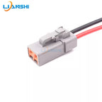 Wiring harness connector DTP06-2S, automotive connector DTP04-2P, high-current spotlight 2.5 square, 2-hole with wire