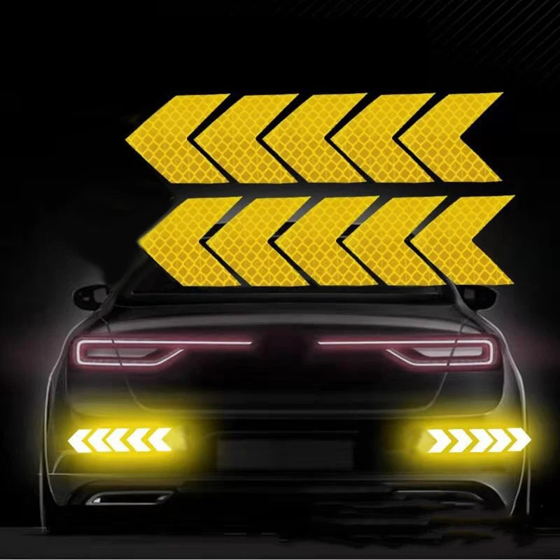 10 Pcs Bike Reflective Bicycle Fender Sticker Car Motorcycle Fluorescent Warning Decor Cycling Luminous Protector New