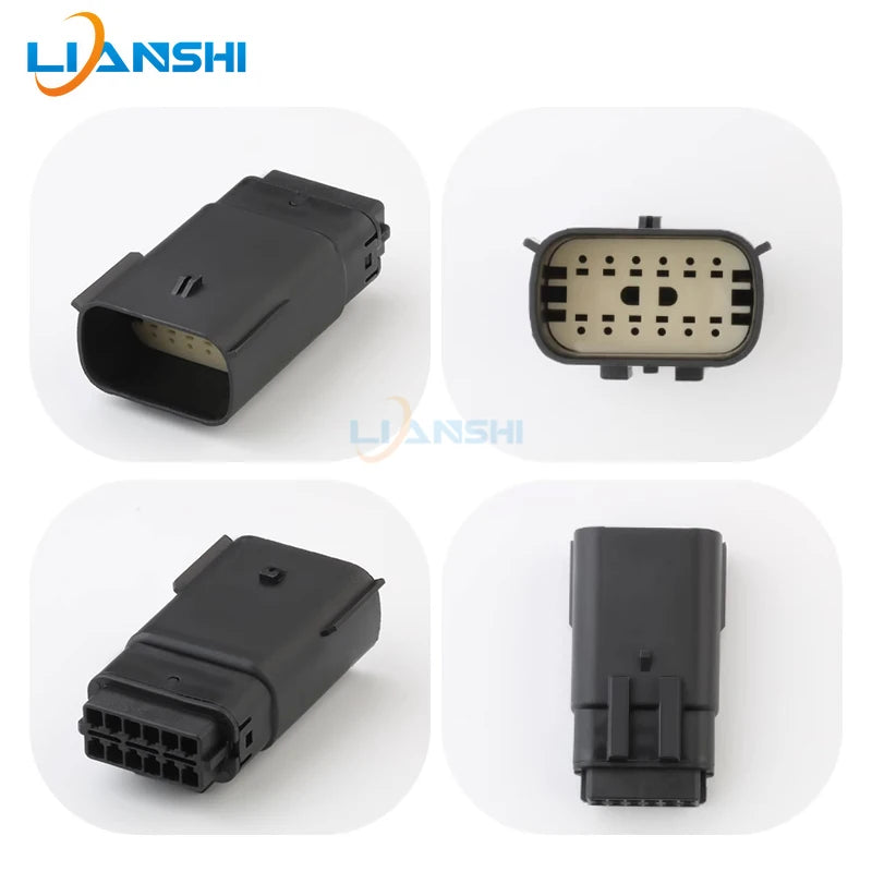 33482-1201 33472-1201 Car headlight taillight connector 12p male bus harness plug for GM Buick Ford Mondeo Focus