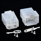 4 Pin 6.3 mm series male or female Automotive connector Motorcycle harness plug With pins