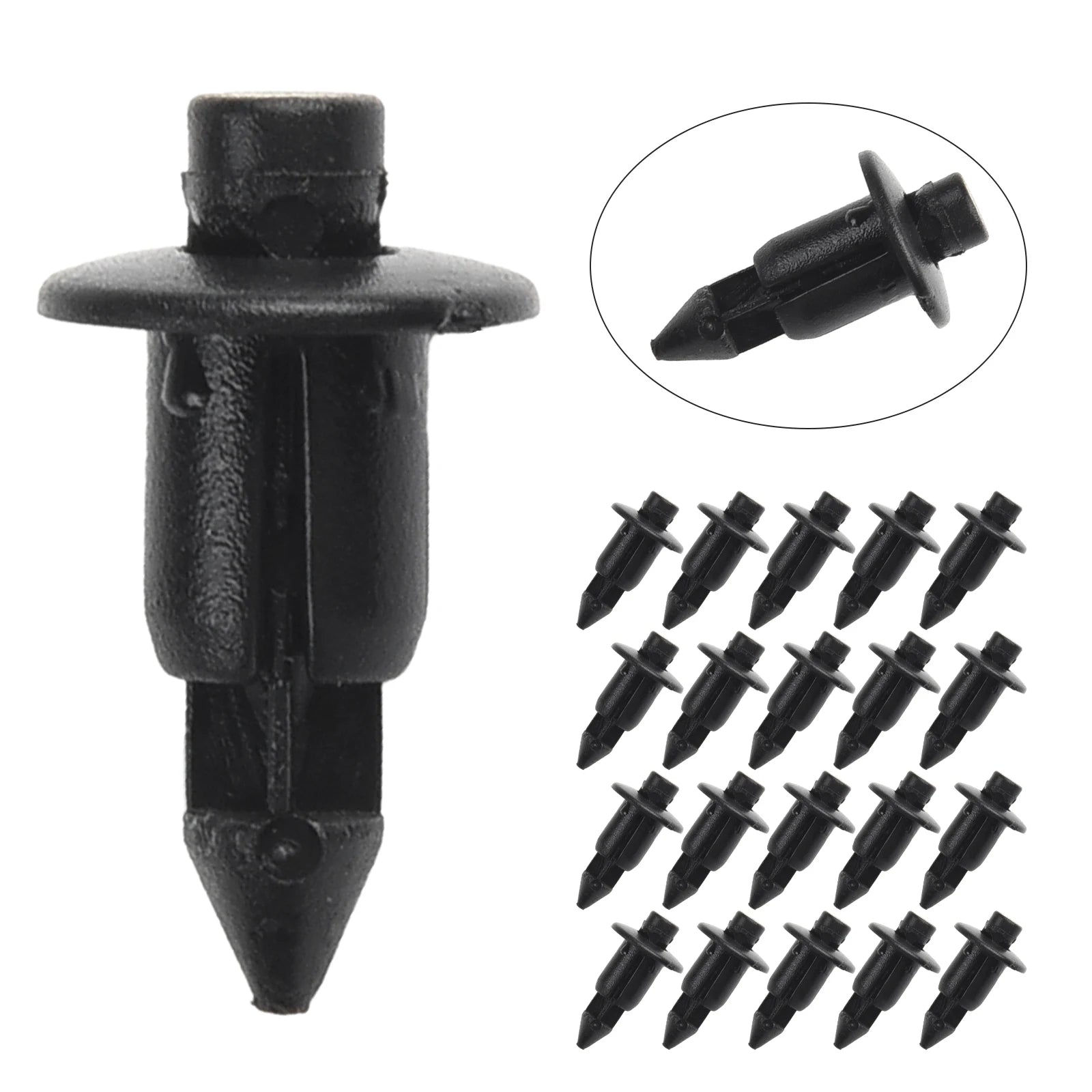 20Pcs 6mm Auto Fastener Clip Mixed Car Body Push Retainer Pin Rivet Plastic Rivet Bike Fairing Trim Clips For Honda For Suzuki