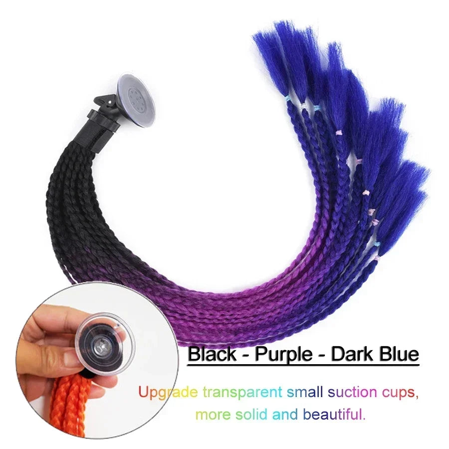 24Inch Stylish and Secure Motorcycle Helmet Ponytail Attachment Easily Add Length and Volume to Your Hair While Riding Amagi