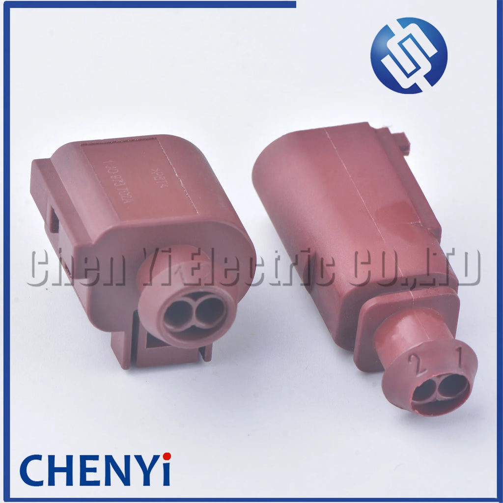 2 Pin Auto Connector Electric hand brake rear brake wheel cylinder motor Wire harness Plug 6X0973802A 1J0973702A 1J0 973 702A