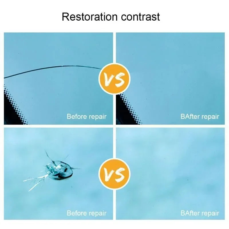 Car Glass Repair Window Cracks Gone Kit Remove Scratch Automobile Truck Motorcycles Broken Repair Windscreen Recovery Set Tools