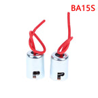 2Pcs BA15S BA15D BA9S T9 Car Brake Light Turn Signal Lamp Holder Bulb Socket Halogen Headlamp Pigtail Connector Holder