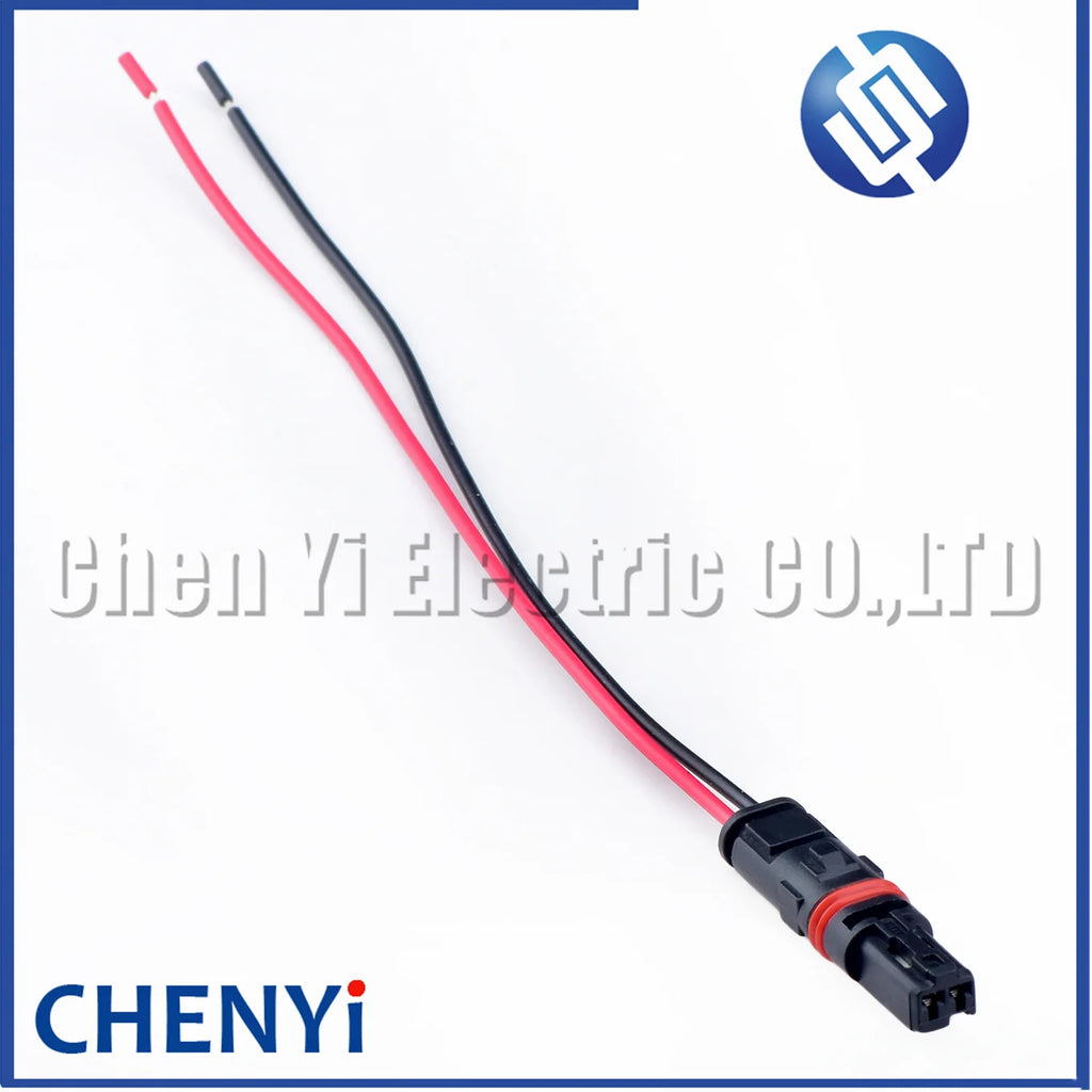 2 Pin Auto LED Lights Modification Connector Car door handle seat rearview mirror heating Wire harness Plug