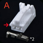 2 Pin Auto Connectors Electric seat reading light horn Wire harness Plug 7283-1020 9098...