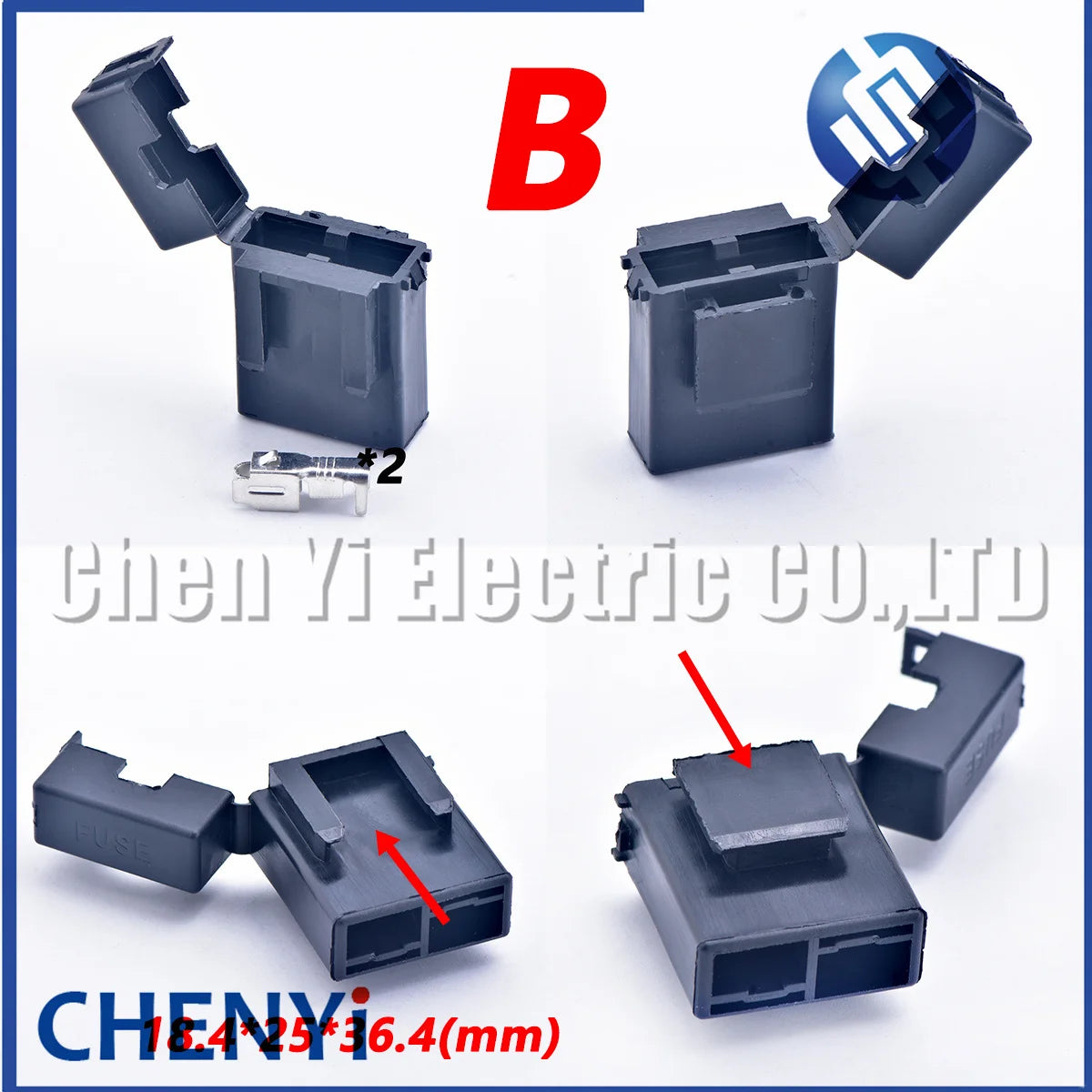 5 set Automotive insurance box Xenon lamp accessories fuse box BX2017A BX2017D BX2017 Medium Car Fuse Holder with Crimp Pins