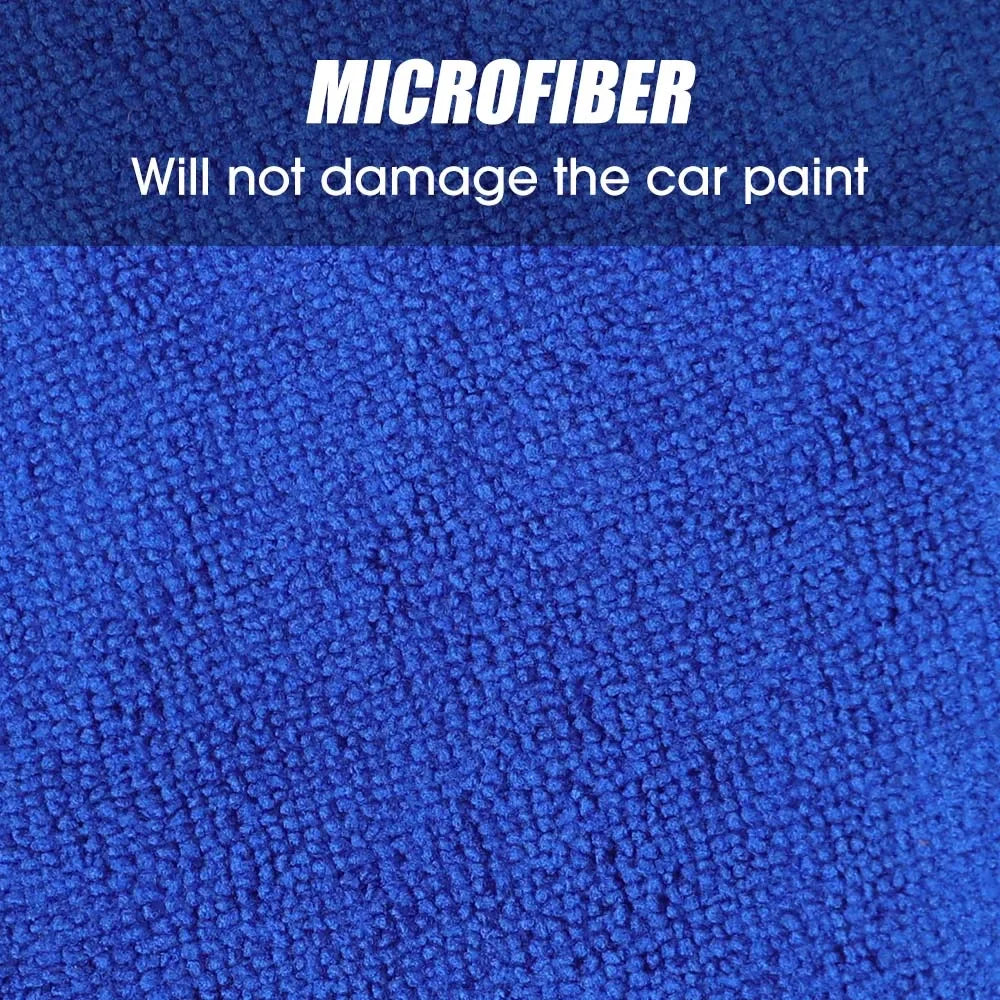 5-10inches Car Waxing Sleeves Microfiber Polisher Lint-free Cloth Covers Polishing Hood Car Paint Care Cleaning Maintenance Tool