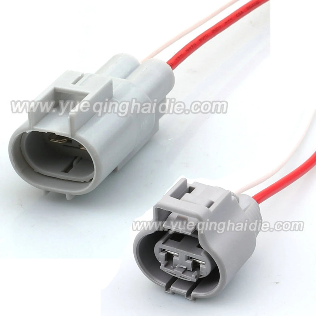 2 Pin 4.8mm Male Female Waterproof Electronic Connector Brake Booster Pump Components Plug for Toyota Ford Focus Mazda 176143-6
