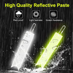 Reflective Keychain Reflector with Chains PVC Reflective Reflector Pendants for School Bag Cycling Backpack Night Riding Warning