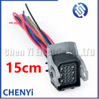 16 Pin Automotive waterproof connector Car Automotive headlight engine front bumper assembly harness Plug 1743350-2 1743354-2