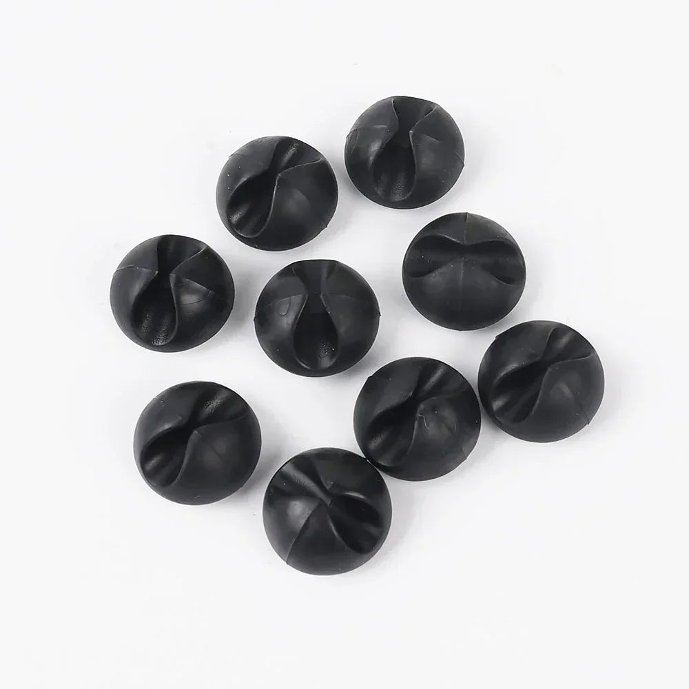 Car Wire Tie Clip Adhesive Fixer Organizer Black White Clamp Cable Line Holder Phone Computer USB Line Fastener Auto Accessories
