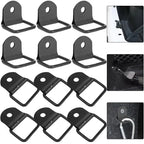 1-10PCS DRing Heavy Duty Tie Down Single Hole Iron Metal Mount Stamped Anchor Point Lashing Ring for Truck Trailer Cargo Van Kit