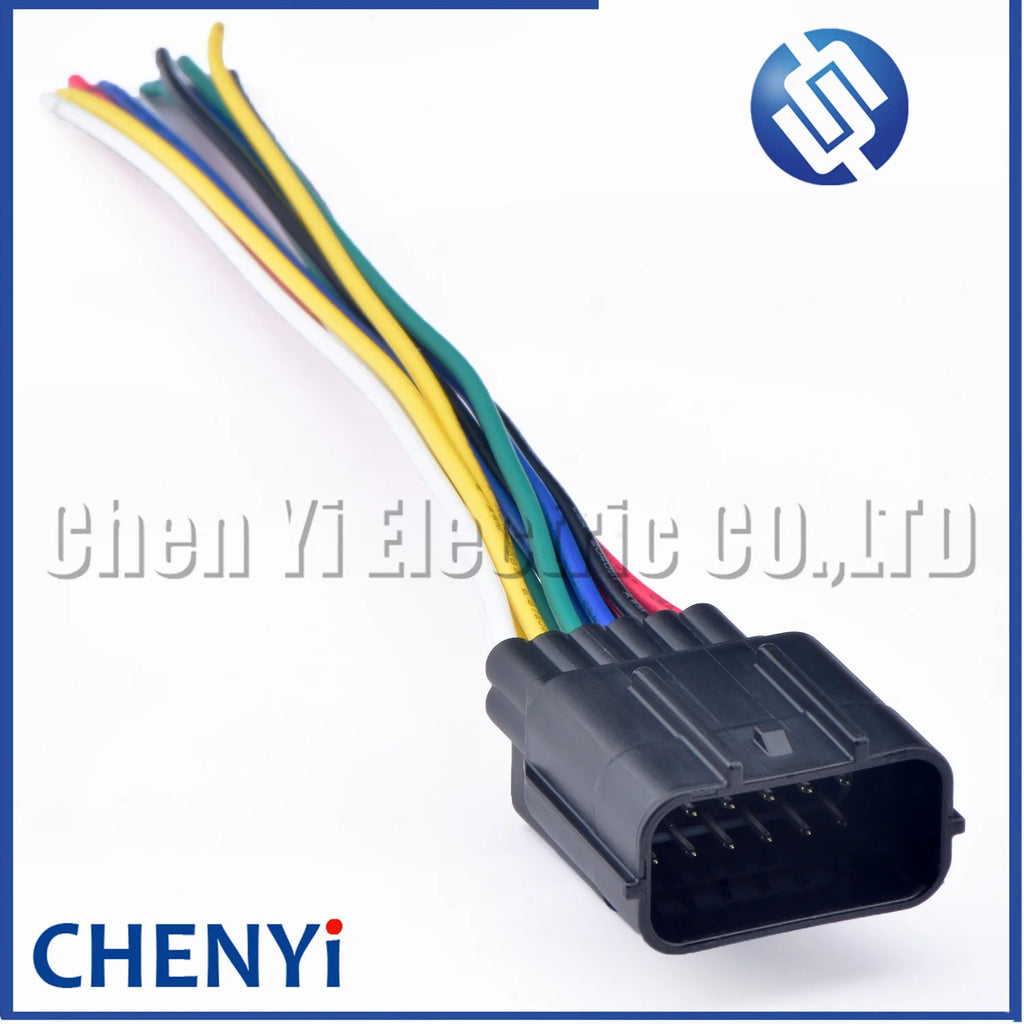12 Pin Auto Waterproof connector Front and rear bumper radar Harness Plug 7283-4038-30 7282-4038-30 For Honda Civic Elison