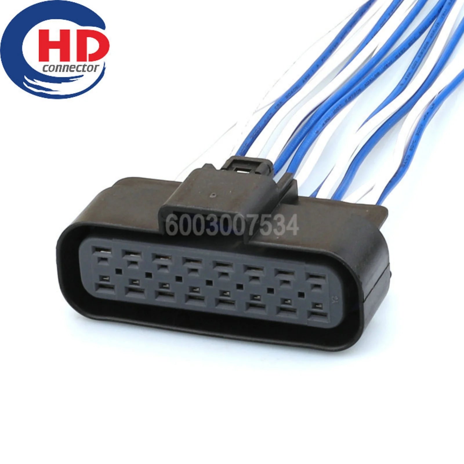 16 Pin Connector Unsealed Female Connector Cable Motorcycle Electrical Harnesses Wiring Harness Housing 15326666