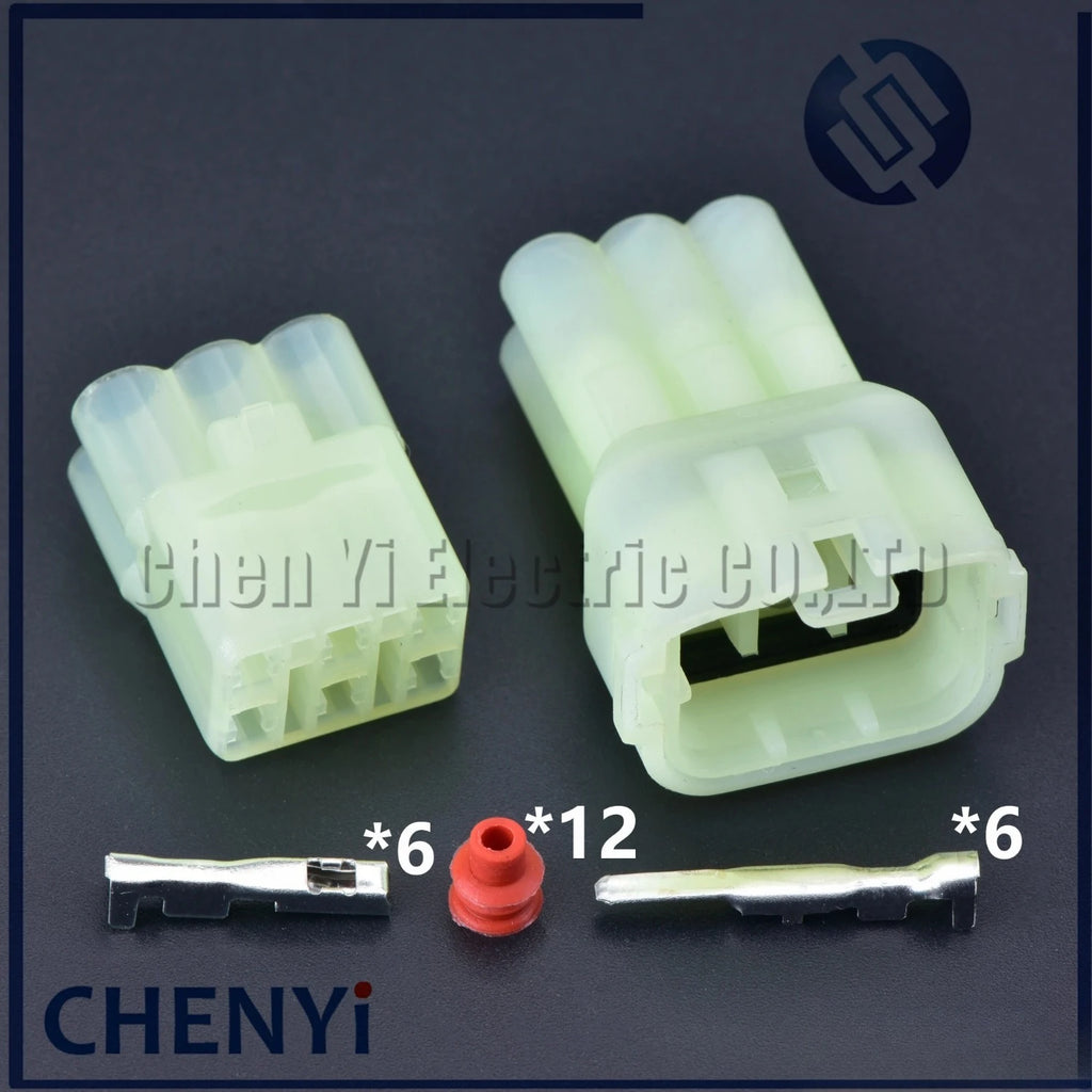 5 Sets 6 Pin Female or Male Automotive Motorcycle Electrical waterproof Connector 6189-6171 6180-6181 For Toyota HM 090
