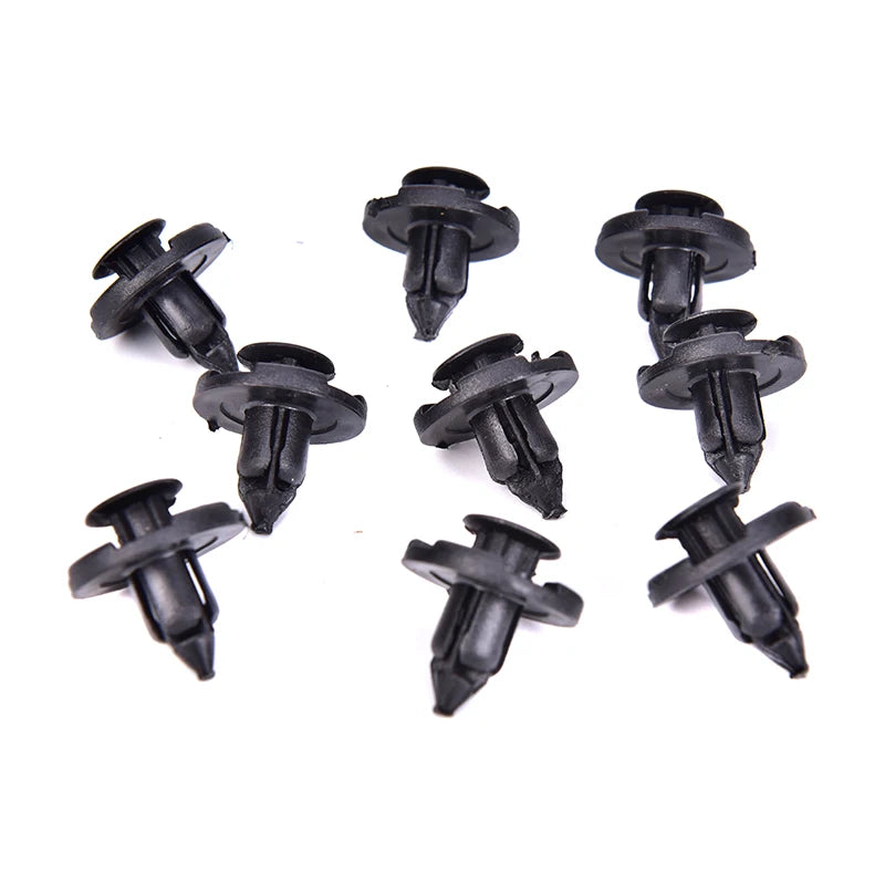 100Pcs Plastic Car Trim Clips Rivet Door Panel Retainer Fastener Mud Flaps Push Plastic Fastener Clips