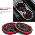 2pcs 7cm Non-slip Car Water Cup Pad Mat for Bottle Holder Coaster Auto Interior Anti-skid Cup Holders Amagi