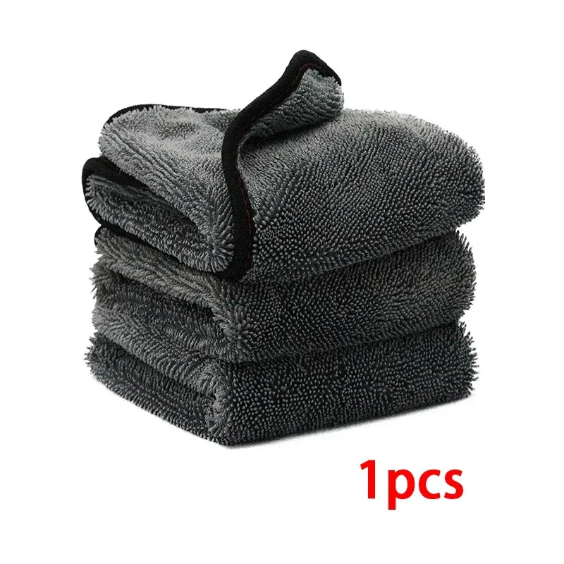 Microfiber Cloth Car Cleaning Tool Absorbent Towel Pigtail Towel Double Thickened Twist Pigtail Cloth Absorbent Towel Amagi