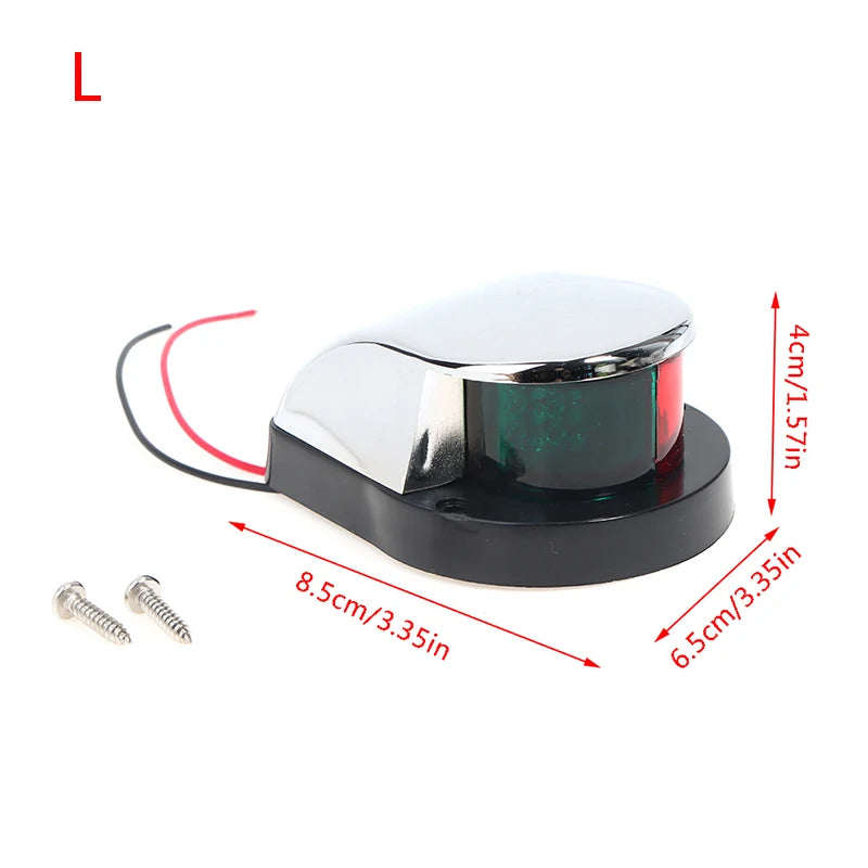 Red&Green Boat Lights 12V LED Bow Navigation Boat Light Red Green Sailing Signal Light for Marine For Boat Yacht Warning Light