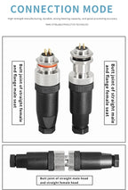 1Pcs M12 12MM Sensor Connector Straight Angle Male Female Waterproof Screw Threaded Plug Coupling 4 5 8 Pin PG7