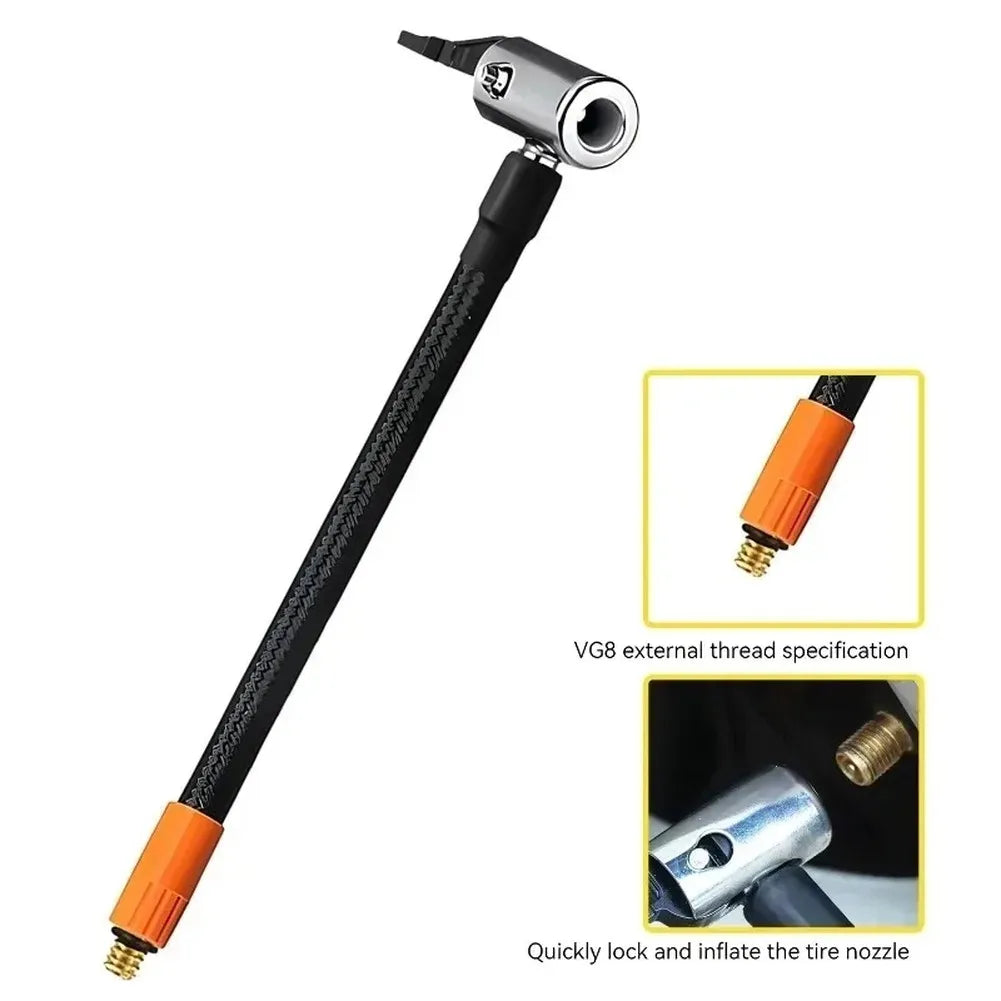 Car Air Pump Extension Tube M6 Thread Quick Inflation Hose Copper Connector For Integrated Air Pump Accessories