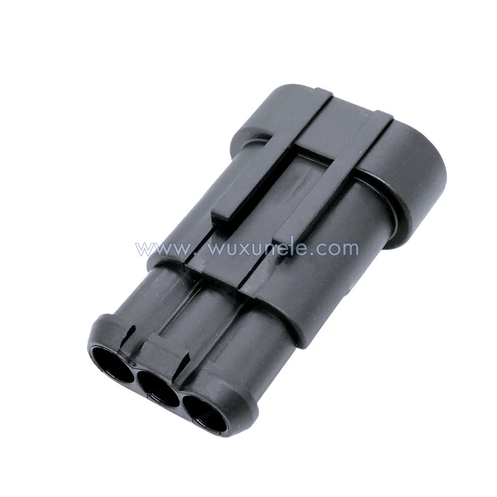 50 Sets 3 Pin Automotive AMP 282087-1 Sealed Wire Connector