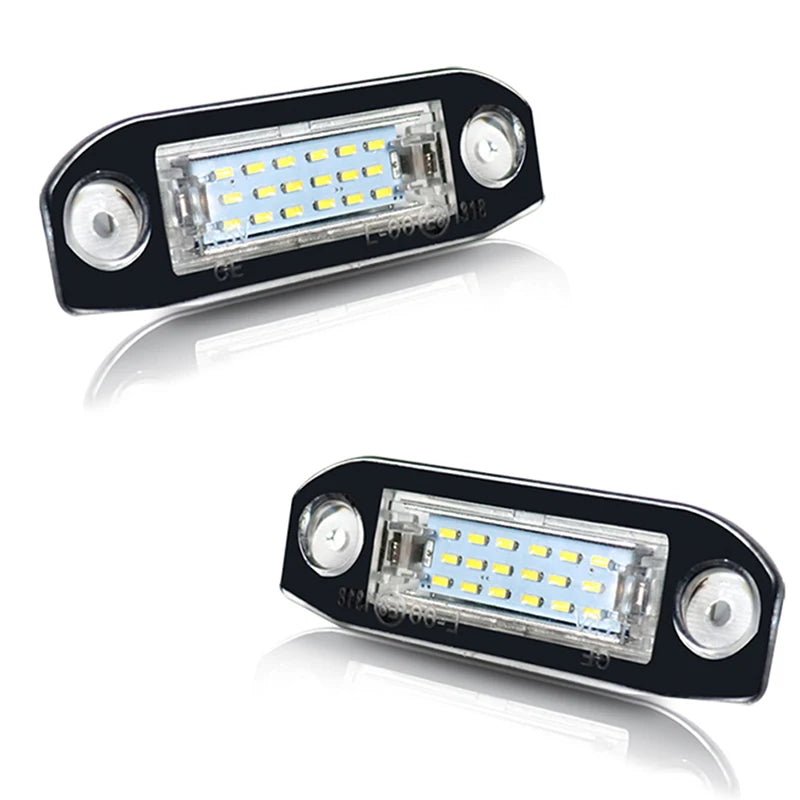 1Pcs LED car license plate light 12V white light for Volvo S40 S60 S80 XC70 XC60 Rear Lights Number Plate Lamp Replacement
