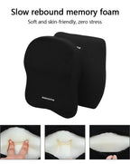 Car Lumbar Back Support Memory Foam Headrest Neck Lumbar Pillow Universal Soft Neck Pillows Seat Cushion Car Interior Accessorie