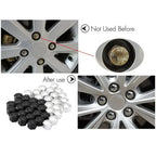 20Pcs 17mm/19mm/21mm Car Wheel Nut Bolts Caps for Audi A6 C6 A4 B7 Citroen Skoda Octavia A7 Tesla Model S / 3 / X Amagi