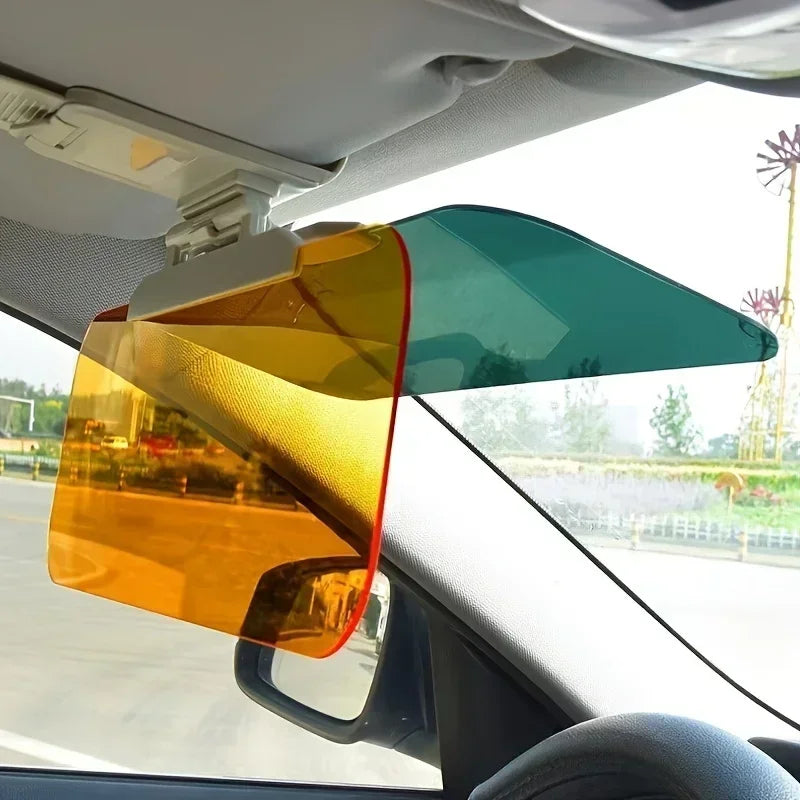 Car Sun Visor Goggle Night Vision Driving HD Anti Sunlight Dazzling Day Mirror UV Fold Flip Down Clear View Interior Mirrors Ama