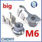 5 Pcs Automotive brass tin plating M6 Screw nut terminal Crimp ring terminal pins 242802-0000 02428020000